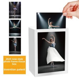 Creative Plastic Tissue Box Holder LED Photo Frame Novelty Funny Design Durable Waterproof | Factory Wholesale Patented Pulling