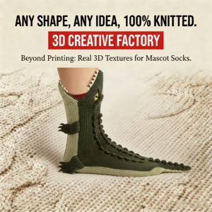 Bespoke 3D Knitted Socks Bulk Manufacturer One Hundred Ready Designs Any Shape Mascot Custom Promotional Swag Giftware Apparel