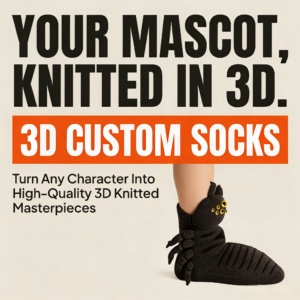 Arachnid Tarantula Spooky Halloween Gothic Spider 3D Socks Knitwear Bespoke Factory Design Promotional Swag Plush Weave Legs