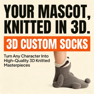 Sloth Slow Jungle Animal 3D Socks Developer We Tailor Any Concept Mascot Logo Promotional Exhibition Swag Crew Slipper Comfort