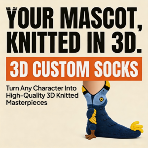 Dodo Bird Extinct Unique Avian 3D Socks Factory We Fashion Any Idea Mascot Company Exhibition Giveaway Promotional Swag Hosiery