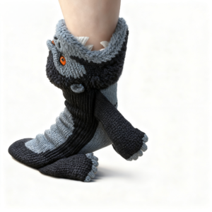 Mighty 3D Gorilla Socks for Jungle King Power Lover Gift Unisex Adults Kids Wholesale Custom Knitted Plush Toy Direct